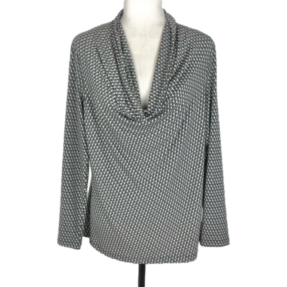 New York & Company grey blouse